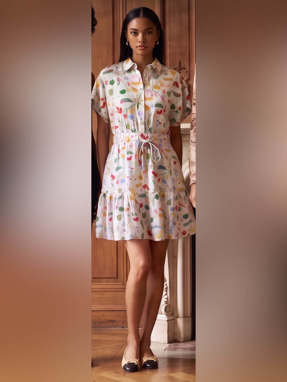 💕Cynthia Rowley white Linen summer dress - M 💕